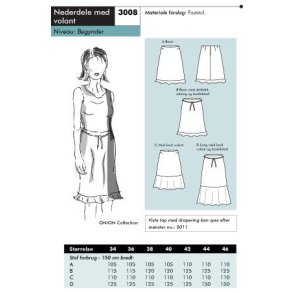 Onion 3008 Nederdel med volant